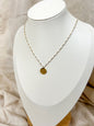 Collier "cœur gravé" Doré