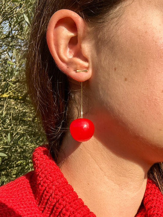 Boucles d’oreilles « Cerise »